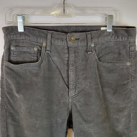 Rag & Bone Mens Corduroy Mid Rise Straight Leg Chino Pants Size 32 Gray Preppy - Picture 8 of 11